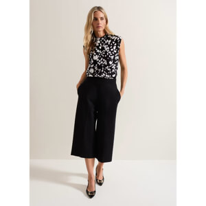 Phase Eight Lori Black Ponte Culottes